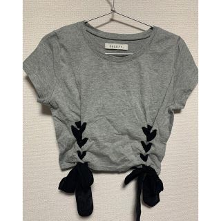 ダズリン(dazzlin)のdazzlin 編み上げリボンTシャツ(Tシャツ(半袖/袖なし))