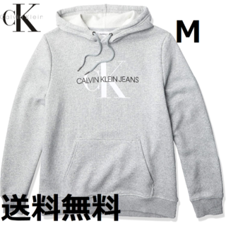 シーケーカルバンクライン(ck Calvin Klein)の送料無料 新品 正規品 カルバンクライン パーカー スウェット フード Ｍ(パーカー)