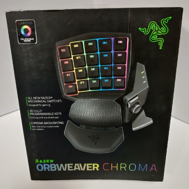 PC周辺機器Razer orbweaver chroma 片手用キーボード