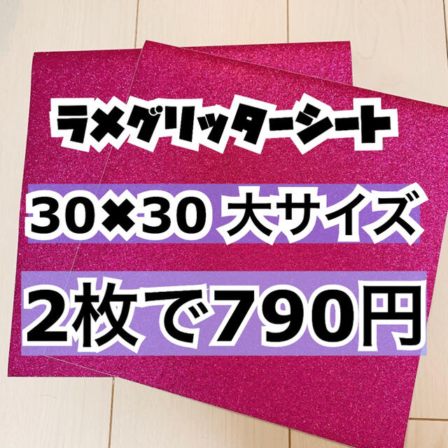 ジャニーズJr.(ジャニーズジュニア)のうちわ用 規定外 対応サイズ ラメ グリッター シート ピンク 2枚 エンタメ/ホビーのタレントグッズ(アイドルグッズ)の商品写真