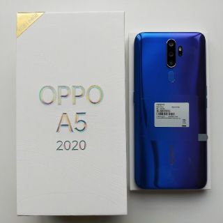 ラクテン(Rakuten)の楽天 OPPO A5 2020 ブルー(スマートフォン本体)