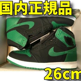 ナイキ(NIKE)の26cm AIR JORDAN 1 RETRO HIGH OG グリーン(スニーカー)