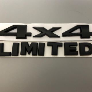 3D メタルエンブレム  LIMITED 4x4ステッカー　ブラック(車外アクセサリ)