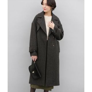 アダムエロぺ ロングコート(レディース)(ブラウン/茶色系)の通販 37