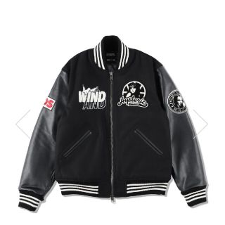 ヒステリックグラマー(HYSTERIC GLAMOUR)のwindandsea HYSTERIC GLAMOUR スタジャン 黒 M(スタジャン)