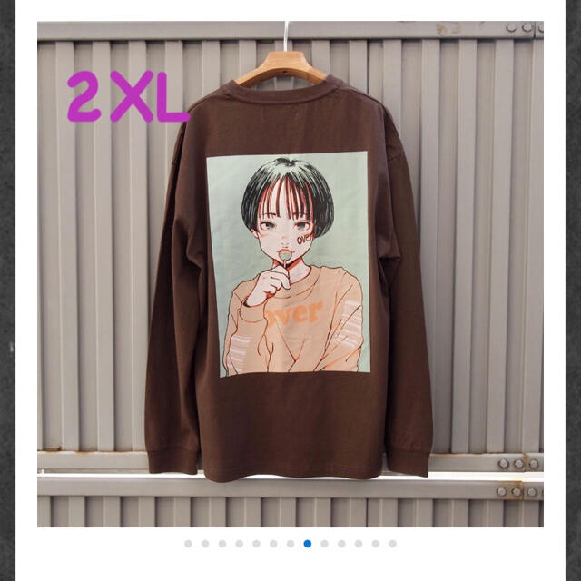 over print 古塔つみ CANDY LS Tee (brown) 正規品 gredevel.fr