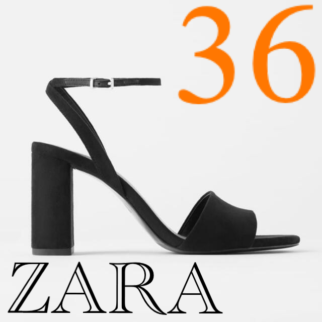 ZARA(ザラ)のアンクルストラップ　サンダル レディースの靴/シューズ(サンダル)の商品写真