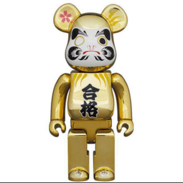 BE@RBRICK MEDICOM TOY 達磨 合格 金メッキ 400％