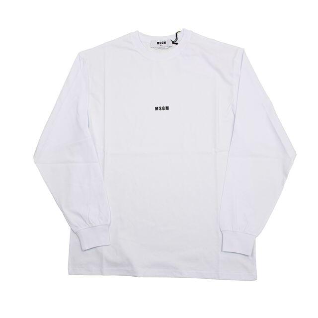 MSGM(エムエスジイエム)のMSGM エムエスジーエム ロンＴ　ホワイト長袖TシャツS メンズのトップス(Tシャツ/カットソー(七分/長袖))の商品写真