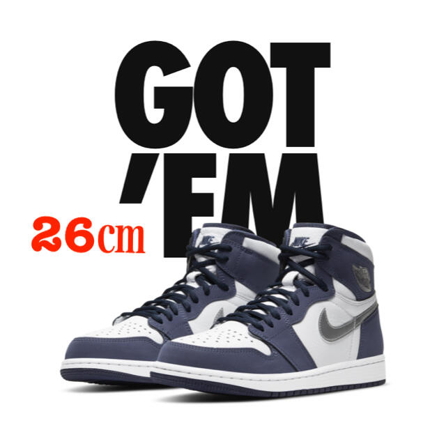 新品未使用 NIKE AIR JORDAN 1 MIDNIGHT NAVY