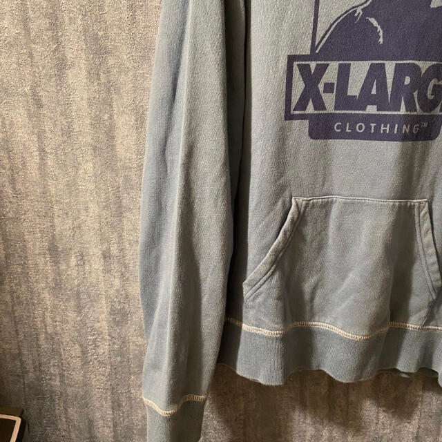 XLARGE(エクストララージ)のX-LAGE ビッグロゴプリント　プルオーバーパーカー　Msize ストリート メンズのトップス(パーカー)の商品写真