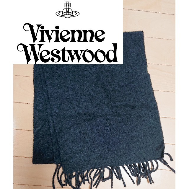 Vivienne Westwood(ヴィヴィアンウエストウッド)のヴィヴィアンウエストウッドマン マフラー グレー メンズのファッション小物(マフラー)の商品写真