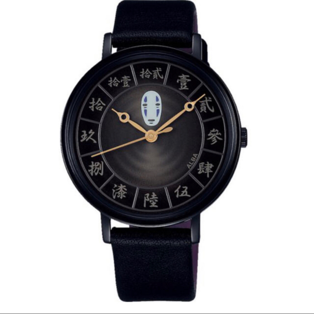 千と千尋の神隠し　カオナシ　腕時計　ブラック　ALBA