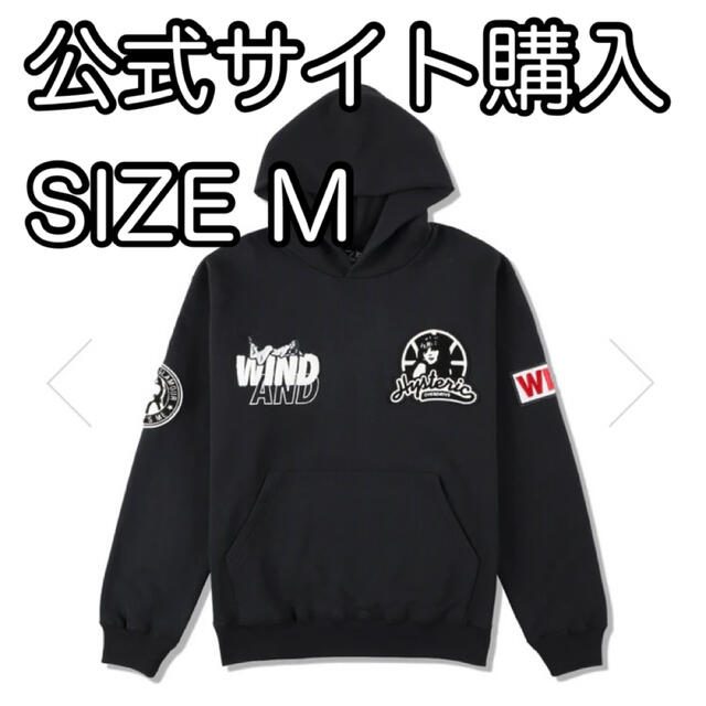 HYSTERIC GLAMOUR x WDS HOODIE Wind andBLACKSIZE