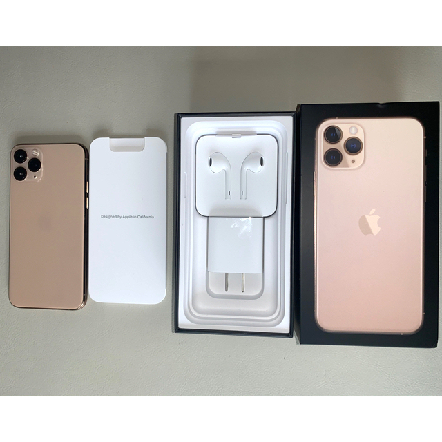 【超美品】iPhone11pro ゴールド 64GB SIMフリーおまけ付 本体