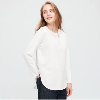 ユニクロ(UNIQLO)の完売品 ユニクロ UNIQLO コットンロングシャツテールT(Tシャツ(長袖/七分))