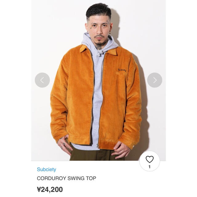 Subciety(サブサエティ)の三が日限定値引きSubciety CORDUROY SWING TOP メンズのジャケット/アウター(ブルゾン)の商品写真