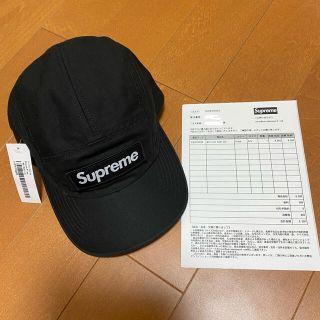 シュプリーム(Supreme)の 【新品未使用品】Supreme Military Camp Cap 黒 (キャップ)