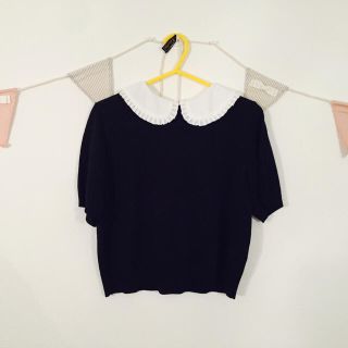 ハニーミーハニー(Honey mi Honey)のcollar knittops(ニット/セーター)