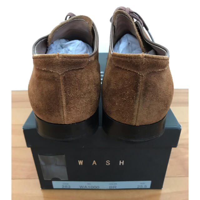 【美品】WASH シューズ スエード ブラウン メンズの靴/シューズ(ドレス/ビジネス)の商品写真