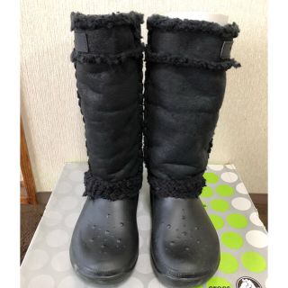 クロックス(crocs)のcrocs クロックス　ボア付きブーツ　箱付(ブーツ)