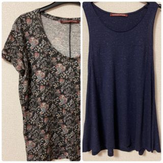 コントワーデコトニエ(Comptoir des cotonniers)のコントワーデコトニエ　リネンTシャツ（サイズ11）➕タンクトップ （サイズ7）(Tシャツ(半袖/袖なし))