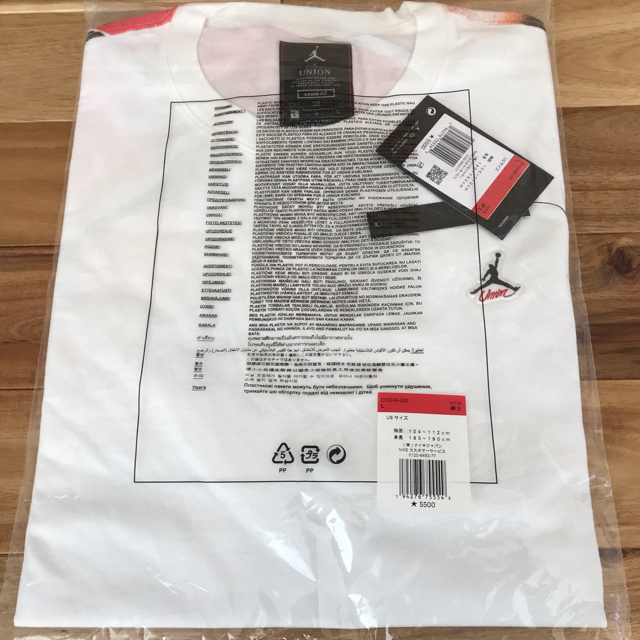 【Lサイズ】国内SNKRS購入 UNION TOKYO JORDAN Tシャツ