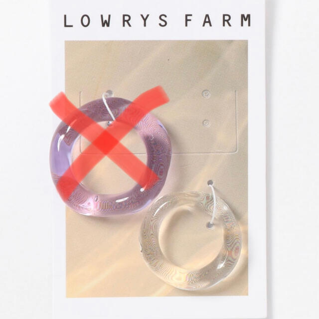 LOWRYS FARM(ローリーズファーム)のLOWRYS FARM ガラスリング 透明 レディースのアクセサリー(リング(指輪))の商品写真