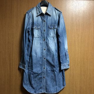 スピックアンドスパン(Spick & Span)のspink & span デニムシャツワンピース　デニムシャツ(ひざ丈ワンピース)