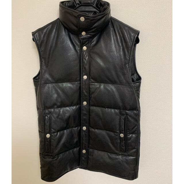 Win&Sons - レザーダウンベストの通販 by いけまさ's shop Win&Sons - レザーダウンベストの通販 by いけまさ's shop