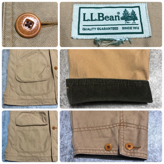 L.L.Bean(エルエルビーン)のエルエルビーン☆裏地チェック柄コーデュロイ襟切替ハンティングジャケット メンズのジャケット/アウター(ブルゾン)の商品写真