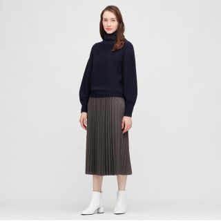 ユニクロ(UNIQLO)のユニクロ＊アコーディオンプリーツスカート(ロングスカート)