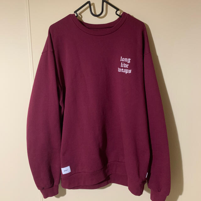 19SS WTAPS LLW CREW M BURGUNDY