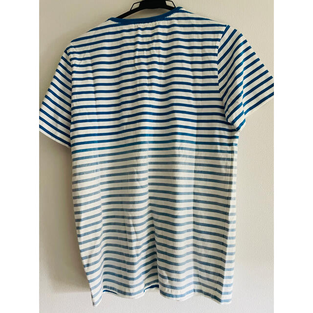 古着　Tシャツ　ボーダー青 メンズのトップス(Tシャツ/カットソー(半袖/袖なし))の商品写真