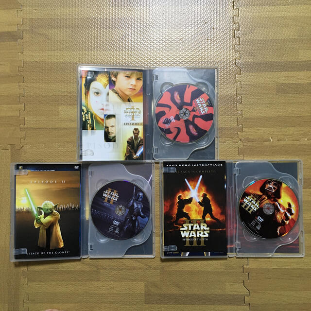 STAR WARS エピソードI・Ⅱ・Ⅲ DVD 3巻セット エンタメ/ホビーのDVD/ブルーレイ(外国映画)の商品写真