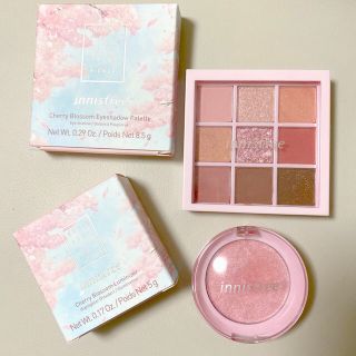 イニスフリー(Innisfree)の【もじゃんこ様専用】イニスフリー　アイシャドウ　ハイライト　セット　限定　桜(アイシャドウ)