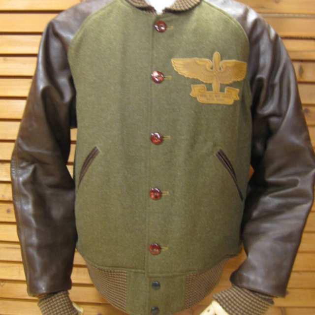 Buzz Rickson's(バズリクソンズ)のバズリクソンズ  メルトン×ホースハイドジャケット メンズのジャケット/アウター(ブルゾン)の商品写真