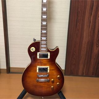 Epiphone57レスポールjr改　シースルーワインレッド