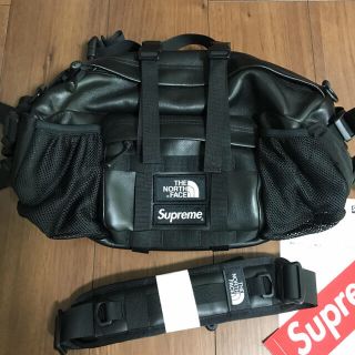 supreme × the north face レザーウエストバック