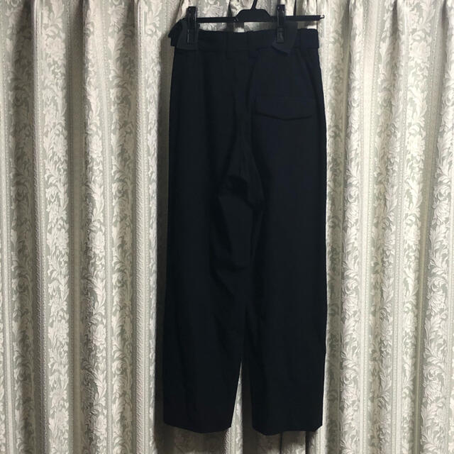 Ethosens GEORGETTE WIDE SLACKS Black 1 ファッションの 円引き