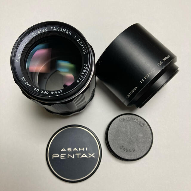 PENTAX(ペンタックス)の美品 M42銘玉 SMC TAKUMAR 135mm F3.5 純正付属多数 スマホ/家電/カメラのカメラ(レンズ(単焦点))の商品写真