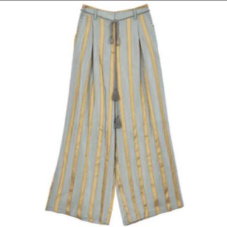 アメリヴィンテージ(Ameri VINTAGE)のSTRIPESTUDSWIDEPANTS AMERI(カジュアルパンツ)