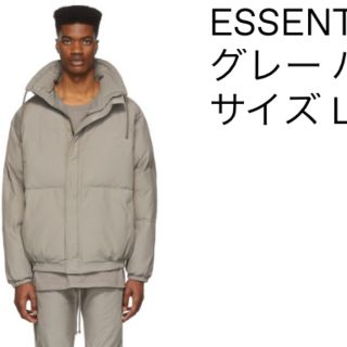 フィアオブゴッド(FEAR OF GOD)のFOG ESSENTIALS パファージャケット　チャコール　グレー　Lサイズ(ダウンジャケット)