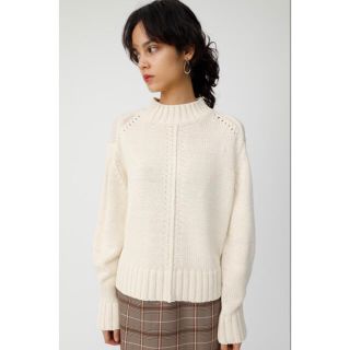 マウジー(moussy)のmoussy マウジー ニット アイボリー ホワイト(ニット/セーター)