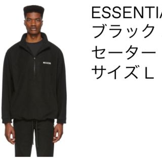 フィアオブゴッド(FEAR OF GOD)のFOG ESSENTIALS ブラック ポーラー フリース セーター(スウェット)