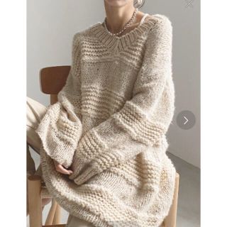 アメリヴィンテージ(Ameri VINTAGE)の【新品】Ameri VINTAGE MIX BORDER LOOSE KNIT(ニット/セーター)