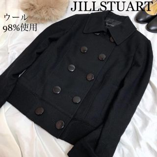 ジルスチュアート(JILLSTUART)の【美品】JILLSTUART 可愛い❤️ Pコート ピーコート ショートブルゾン(ピーコート)