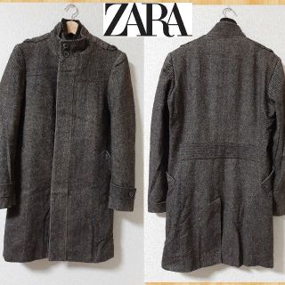 ザラ ツイードコート ジャケット アウター メンズ の通販 1点 Zaraのメンズを買うならラクマ