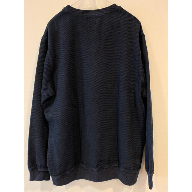 ZARA(ザラ)のZARA スウェット　作り大きめ　後染ネイビー　やや薄手 メンズのトップス(スウェット)の商品写真