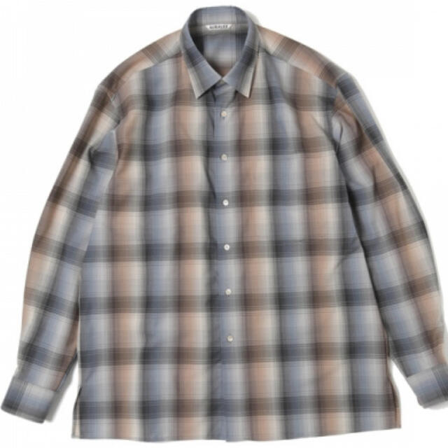 シャツオーラリーSUPER LIGHT WOOL CHECK SHIRTS ennoy